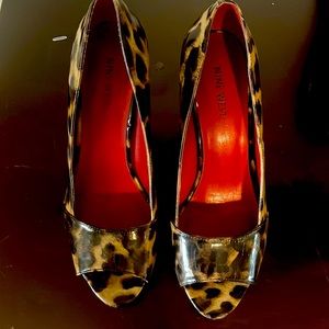 Animal print heels